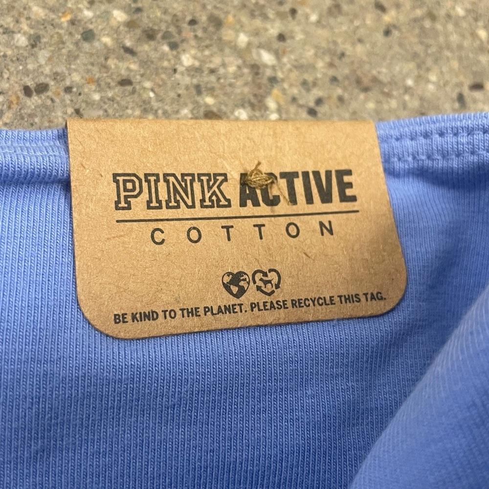 NWT Victoria’s Secret VS PINK Light Blue Stretch Leggings size Medium - Picture 9 of 12
